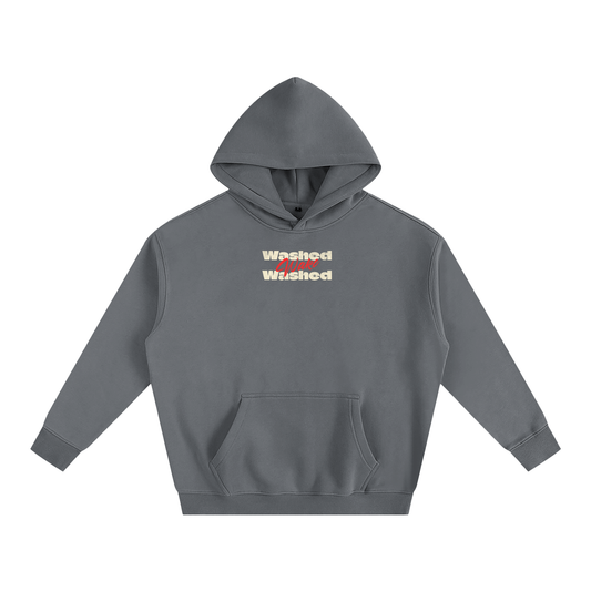 Oversize Wake Washed Logo Hoodie