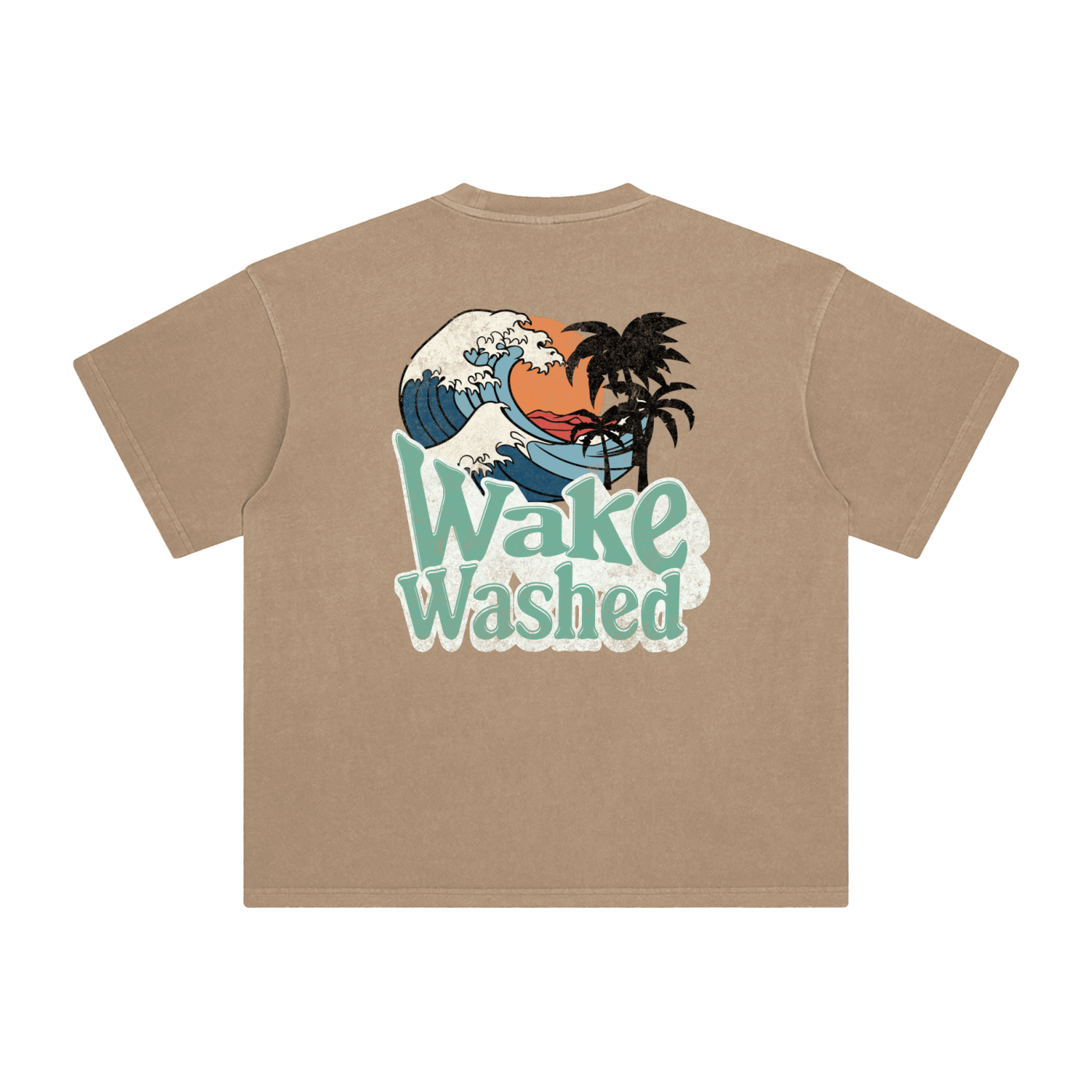 Wave Enzyme Washed T-Shirt