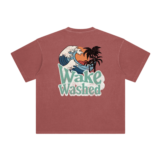 Wave Enzyme Washed T-Shirt